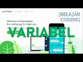 BELAJAR CODING BERBASIS JAVA SCRIPT VARIABLE GRASSHOPPER