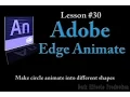 Adobe Edge Animate Lesson - Make Circle Animate into different Shapes