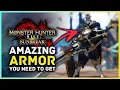 Monster Hunter Rise Sunbreak - This Hidden Armor Set is AMAZING for Gunlance Charge Blade