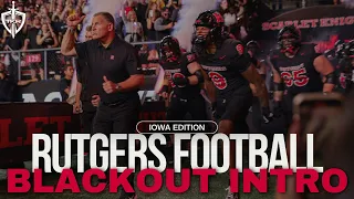 2025 Rutgers Football Blackout Intro Walk Out versus Iowa Hawkeyes