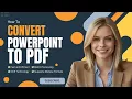 How to Convert from PowerPoint to PDF Free PPTX to PDF Converter change PPT to PDF with OCR