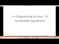 C Programming on Linux Query MongoDB through Restful Web Service