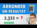 Comment ARRONDIR un nombre Unite Dixieme Centieme Methode Mathematiques