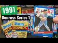 1991 Donruss Baseball Series 1 Box Break - Junk Wax Rip