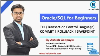 TCL Transaction Control Language COMMIT ROLLBACK SAVEPOINT Tutorials