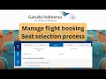 Manage flight booking in garuda Indonesia ll Seat selection process in Garuda airways