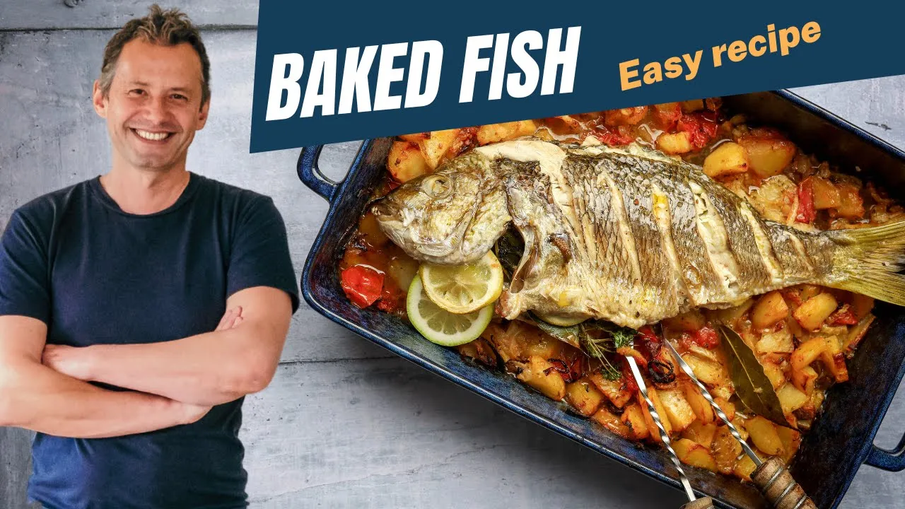 Easy way to bake a whole fish provencale style   one wonders Ep. 6