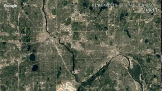 Google Timelapse Minneapolis - St Paul Minnesota