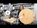 4 Ways to Cut Circles in Wood DIY Circle Cutting Jigs