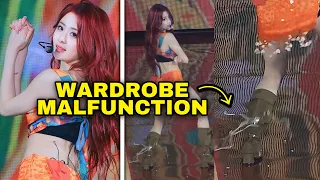 LE SSERAFIM’s Yunjin wardrobe malfunction during showcase #kpop