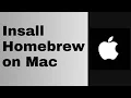 How to install home brew on mac The K Academy