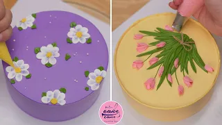 Simple Flowers Cake Decorating Tutorials For Beginners | How To Make A Cake For Birthdays 2024