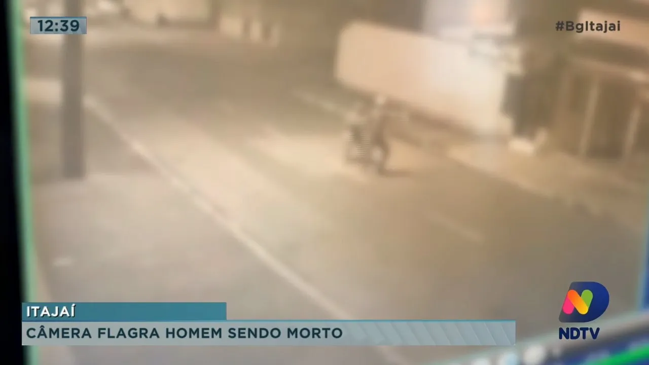 Câmera flagra homem sendo morto em Itajaí