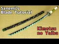 Kimetsu No Yaiba Sanemi s Nichirin Blade Tutotiral with Template Demon Slayer Shinazugawa
