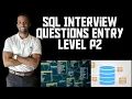 SQL Interview Questions-Entry Level Part 2