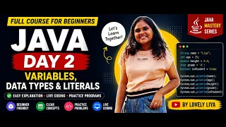 Java Full Course for Beginners Day 2 Variables Data Types in Java Java Tutorial