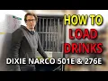Dixie Narco 501E 276E Vending Machine - How To Load Drinks And Prime