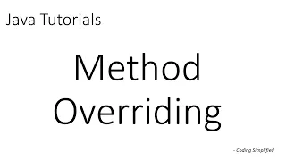 Java Tutorials Method Overriding in Java