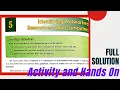DAV Class 8 Computer Chapter 5 Full Solution Activity and Hands On