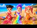 Rumi Mira Zoey Transforms into Mermaid Colorful Mermaid Tail Mermaid Adventure Challenge