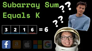Subarray Sum Equals K Leet Code Question Explained Hash Map DP Solution