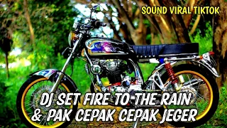 Download DJ SET FIRE TO THE RAIN \u0026 PAK CEPAK CEPAK JEGER | VIRAL TIK TOK | DJ REVAN MIX MP3