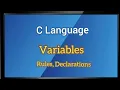 Variables in C language Tamil Explanation