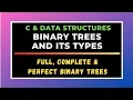 Binary Tree and Types of binary trees C and Data Structures
