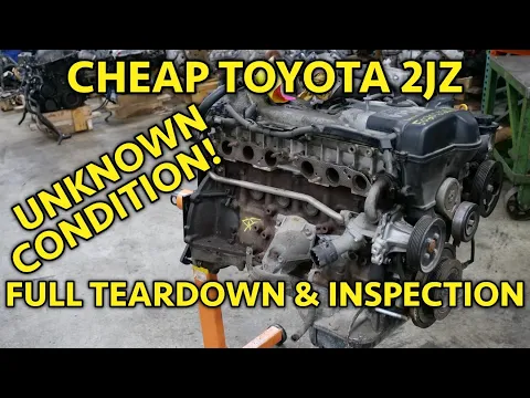 250 TOYOTA 2JZ TEARDOWN Unknown Condition Engine Solid Builder Howd We Do
