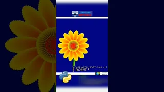 Sunflower Drawing using python turtle Flower Design in Python Turtle graphics
