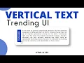 How to Vertically Align Text in CSS Vertical Text beside Para HTML CSS Tutorial