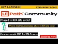 What is the Documentation phase Phase2 in RPA Life cycle Creating sample PDD for RPA Process