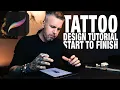 How to DESIGN a TATTOO from start to finish using PROCREATE