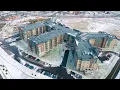 A bird s-eye view of Flagstone senior living community
