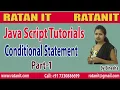 JavaScript Tutorial Conditional Statements Part-1 By Binesha