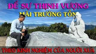 ĐỂ SỰ THỊNH VƯỢNG TRƯỜNG TỒN - Thiền Đạo