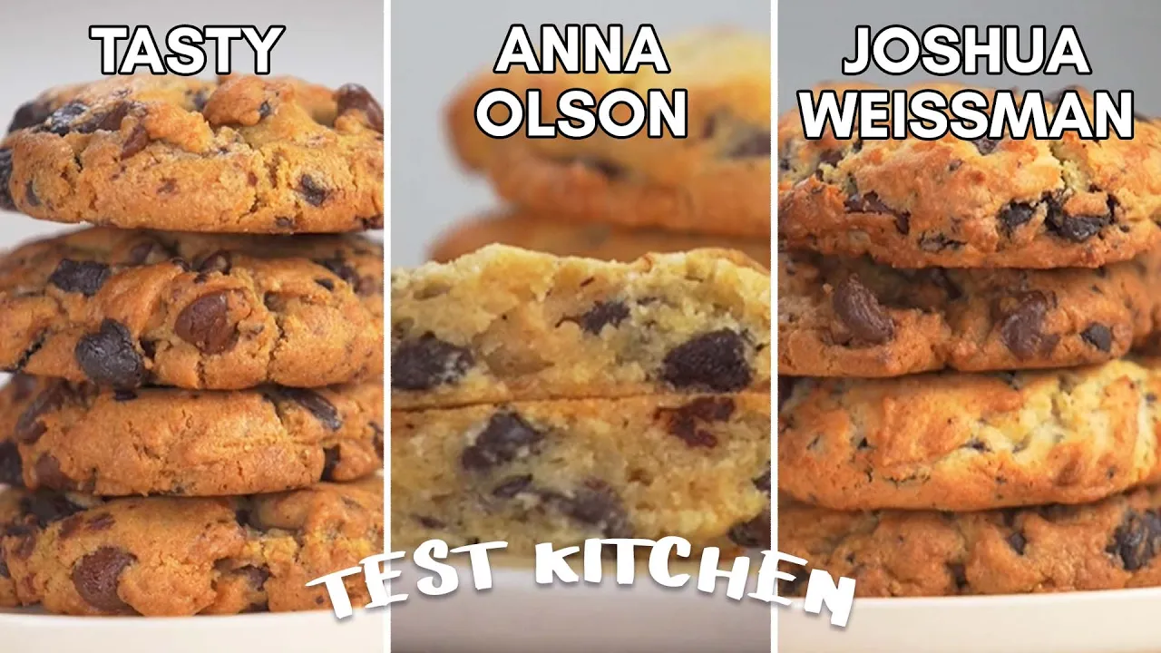 TESTING Viral Chocolate Chip Cookie Recipes by Joshua Weissman, Tasty, Anna Olson