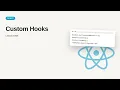 React JS Redux - Web development basic Series Custom Hooks