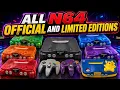 Every Nintendo 64 Ever Released - Rare Colors Bundles Limited Editions