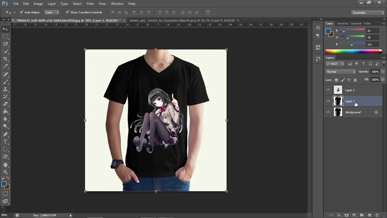 TUTORIAL MOCKUP KAOS ADOBE PHOTOSHOP TUTORIAL MOCKUP KAOS ADOBE PHOTOSHOP