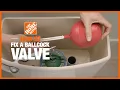 How to Install and Fix a Ballcock Valve Toilet Repair The Home Depot