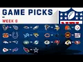 Week 6 Game Picks NFL 2020