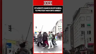 Students In Istanbul Stage Protest March Against Arrest Of City's Mayor | #shorts