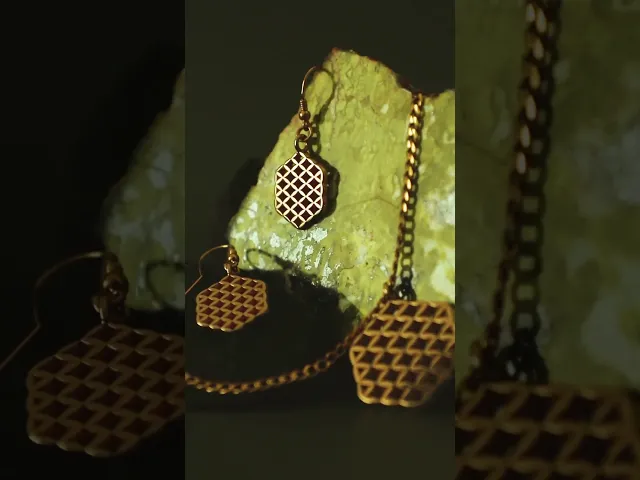 Flower of life squared Pendant video thumbnail
