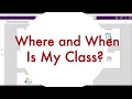Class Details in MyUNLV 2023