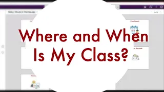 Class Details in MyUNLV 2023