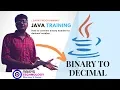 How to conversion binary to decimal number in Java Programming