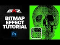EASY Bitmap Effect On Text Images Tutorial In Adobe Photoshop
