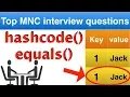 Java interview question on hashcode and equals Java collection interview questions on HASHMAP