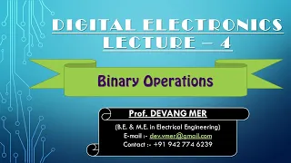Binary Arithmetic Operations - Addition Subtraction Multiplication Division
